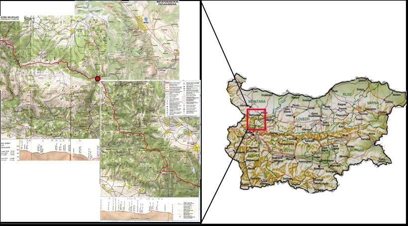 Compound map of Western Stara Planina